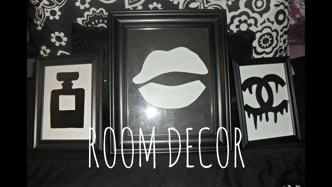 DECOR: ROOM kpop  logo/perfume diy Wall dripping (chanel  DIY room decor Stencil  Decor
