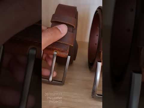 2 mẫu dây nịt nam da bò sáp phong cách cho các anh