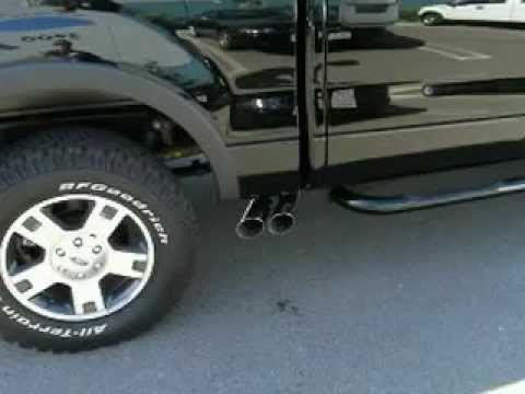 2007 Ford F150 with Bassani Side Exit Exhaust - YouTube