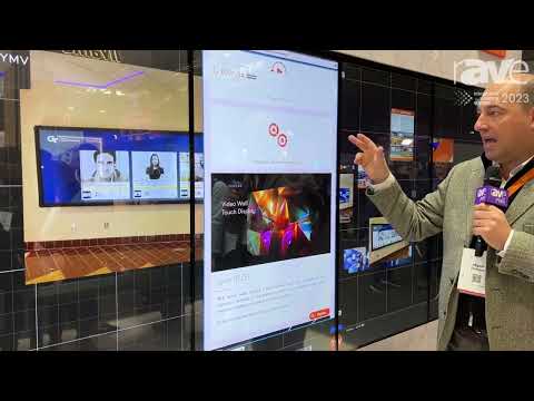 ISE 2023: DISPLAX Exhibits TILE Video Wall Touch Display, Can Be Built Into Curved Video Wall