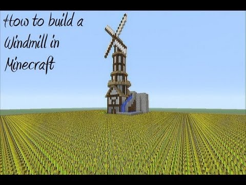 How to build a Windmill / House in Minecraft - YouTube