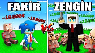 Faki̇r Ajan Bebek Soni̇c Vs Zengi̇n Ajan Enes Minecraft