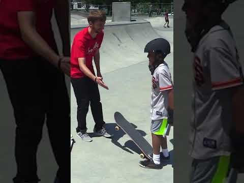 How to OLLIE over a skateboard!  #skateboarding #skateboardvibes #skateboard