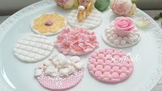 Hochzeits Cupcake Toppers aus Fondant