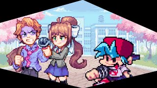 Friday Night Funkin - Deep Poems But Senpai And Monika Sing It Deadshots Cover Pack Fnf Mod