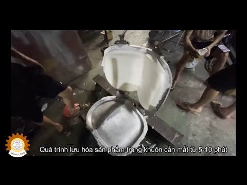 SẢN XUẤT MÚT GHẾ HỘI TRƯỜNG - MÁY PHUN TRỘN PU FOAM