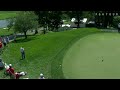 Rory Sabbatini throws in his birdie chip on No. 9 at Quicken Loans