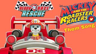 Paw Patrol Ready Race Rescue Mickey And The Roadster Racers Theme Song