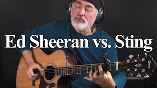 Shape Of You (Ed Sheeran) vs Shape Of My Heart (Sting) | Acoustic Fingerstyle Guitar
