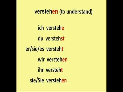 Learn German # 3 - The most common used regular verbs - YouTube