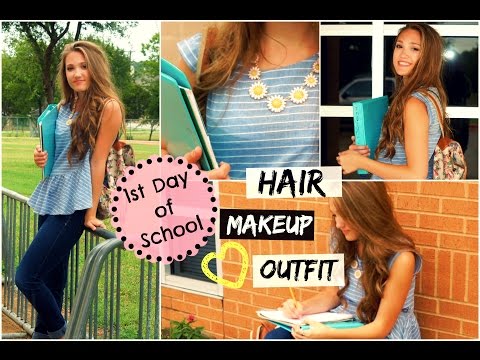 First Day of School Hair, Makeup & Outfit! First Day of School Hair, Makeup & Outfit!