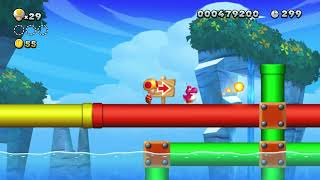 New Super Mario Bros U Deluxe - Nintendo Switch - unlock Secret level Acorn Plains and star coins