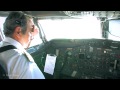 Cockpit video - Boeing 737-200 - landing at Cancun Airport, Mexico.