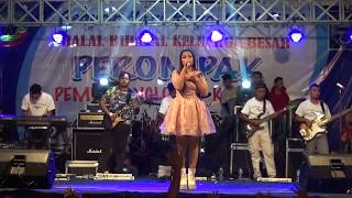 "MENUNGGU KAMU" COVER HAPPY "PUTRA LIGNA" LIVE NGLOROK(HD)