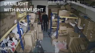 Starlight with Warm Light vs Normal IR vs Starlight Camera
