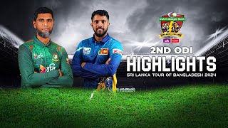 Bangladesh vs Sri Lanka Highlights || 2nd ODI ||  2024