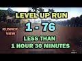 Ark: Level up run 1 to 76 in less than 1 hr 30 min Runner's view