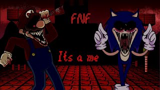Fnf - Mario.exe And Sonic.exe Sings Its A Me Marios Madness