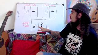 2. Whole notes, Half notes & Quarter Notes