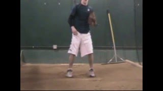 Me Pitching in my batting cage