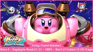 Kirby: Planet Robobot - Part 6 - Remaing Cubes Area 4 Gigabyte Grounds - 100% Cube Code Walkthrough