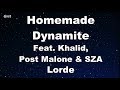 Homemade Dynamite (Remix)(Feat. Khalid, Post Malone & SZA ) - Lorde Karaoke 【No Guide Melody】 Mp3