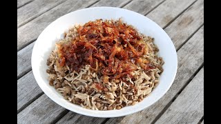 Lebanese Mujadara Lentil Rice With Caramelised Onions