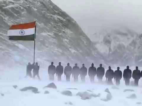 National Anthem Of India -The Siachen Glacier - Indian Army....