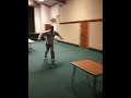 Me Getting Side Kicked In The Head By My Scout Master