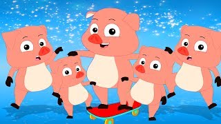 Cinco Pequenos Porco Rima Em Português Música Para Crianças Rimas Bebê Five Little Pig