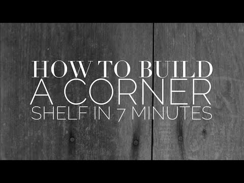 How to build a corner cabinet part 1