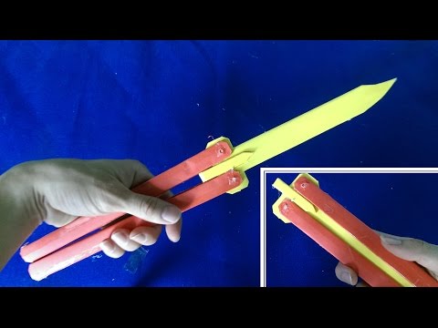 Как из бумаги сделать нож Как из бумаги сделать нож