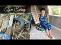 How to make a tyre swing / hanging swing