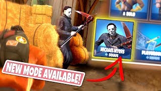 *NEW GAMEMODE* MICHAEL MYERS Custom Gamemode in Fortnite Fatal Fields! (BARRICADE THE BARN!)