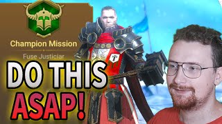 Raid Shadow Legends Fuse Justiciar Mission Guide - Do This Asap
