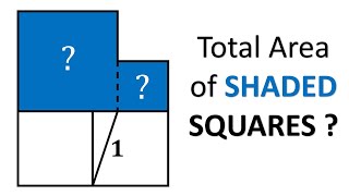 Math Puzzle: Can You Figure Out the Area of 2 Squares?