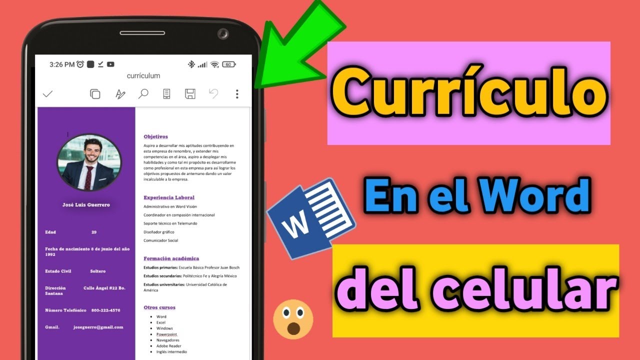 How to make a Resume in Word on your cell phone How to make a Resume in Word on your cell phone