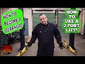 How to safely use a two post hoist in an automotive shop!