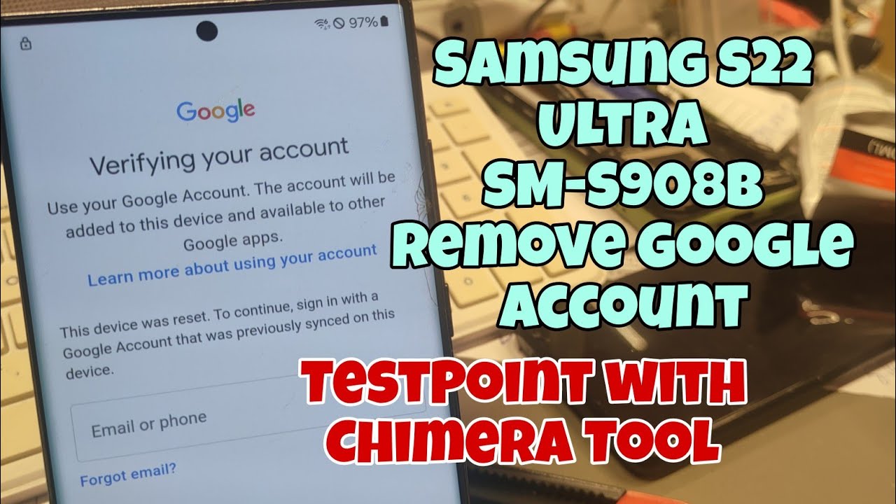 Samsung S22 Ultra SM-S908B, Remove Google Account, Samsung S22 Ultra SM-S908B, Remove Google Account,