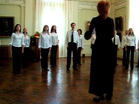 Chamber Choir "Madrigal", Ukraine, Simferopol - "Thin rowan" (russian folk song).AVI