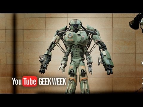 Giant Robot Mech WALKING TEST - YouTube Geek Week - Stan Winston School