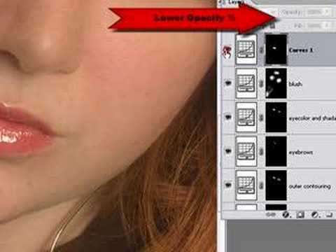 This is actually a real tutorial showing the steps of how to do glamour photo retouching in Photoshop. Photoshop Mama's Digital Makeup Part 2c