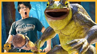 Giant Swamp Monster Frog Mystery Creature Gets Blasted by FunQuesters Aaron & LB