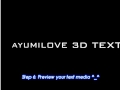 Ayumilove Sony Vegas Sparkling 3D Text Tutorial
