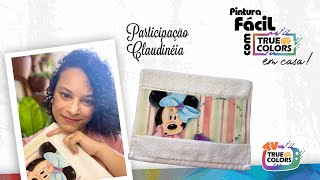 Pintura em tecido, toalha Minnie - Claudineia