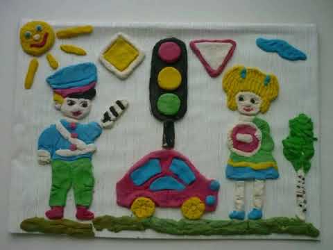 Рисунки и поделки по пдд в детском саду 35