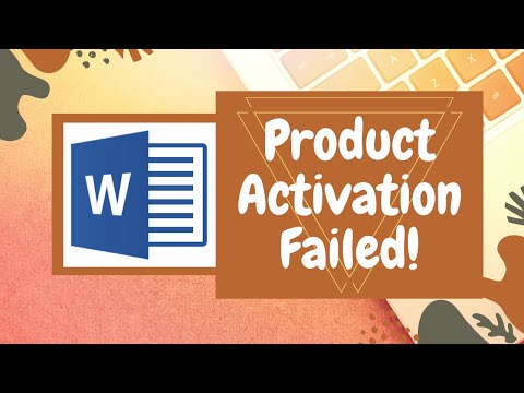 HOW TO FIX PRODUCT ACTIVATION FAILED MICROSOFT WORD 100% WORKING