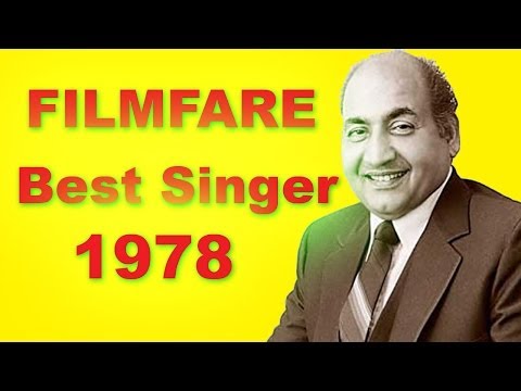 Filmfare Award for Best Male Playback Singer in 1978 - Part...
