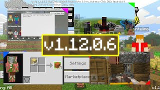 O QUE MUDOU MINECRAFT PE 1.12.0.6 - BUG IMPORTANTE CORRIGIDO E MELHORIAS (WIN10, XBOX,PE)