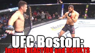 Ufc Boston Dominick Reyes Vs Chris Weidman Reaction And Results